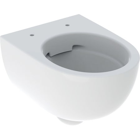 Wisząca miska WC Geberit Selnova Compact, Premium, lejowa, krótka, ukryte mocowania, Rimfree